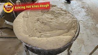 Amazing ! Baking 160 kilos of dough