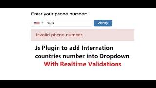 International Telephone Numbers with Country Code | Add Countries Numbers in Select Box in Laravel