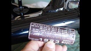 How to Remove, Restore and Reinstall VIN Tag for all Honda bikes CBX CB1100F CB900F CB750F & CB750