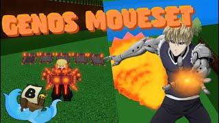 Genos Moveset Showcase | BUILD A BOAT FOR TREASURE