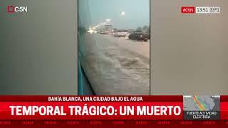 UNA MUJER MURIÓ en el TEMPORAL de BAHÍA BLANCA