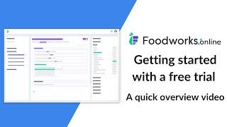 Foodworks.online Free Trial - A Quick Overview Video