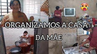 ORGANIZAÇÃO NA CASA DA MÃE SAMUEL E EU PEGAMOS FIRME NA LIMPEZA 