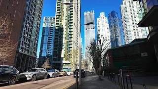 [4K] Canary Wharf | Broadgate | Square Mile | North Greenwich | London Walk