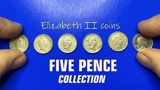 Queen ELIZABETH II OLD 5 Pence Coins - Are they Worth Money?