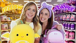 YELLOW VS PURPLE SHOPPING CHALLENGE!