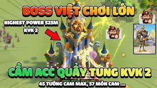 Whale Việt Nam chơi lớn mang quả nick khủng top Rise of Kingdoms về KvK 2 chiến - Toàn mùi tiền thôi