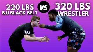 [220 LBS] BJJ Black Belt vs [320 LBS] Wrestler