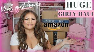 HUGE AMAZON HAULMUST HAVESTIKTOK* VIRAL* PINK FINDS