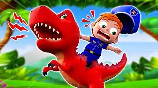 A Day in Dinosaur World | Dinosaur Song | NEW Nursery Rhymes & Funny Cartoon For Kids