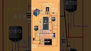 Control All Your Home Appliances Using Remote | Wiring Animations IC 4017 #shorts #fyp #tutorial