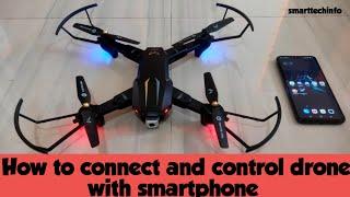 How to connect and control drone with smartphone, connect Garuda drone with your smartphone