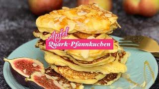 Die wohl besten und fluffigsten Pfannkuchen/ Apfel Quark-Pfannkuchen