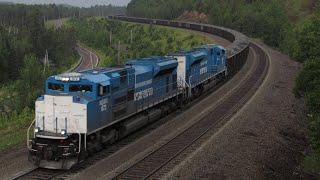 Railfanning in Northern Minnesota ft. North Shore Mining / NSMX (NSMX, UP, BNSF 1833, BNSF, 1832)