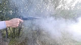 black powder revolver Colt Walker 44 cal. Uberti slow motion shooting