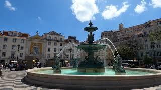 Exploring Lisbon City Center on a Sunny Day: A Walking Tour of Portugal's Capital