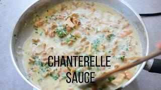 Creamy chanterelle sauce