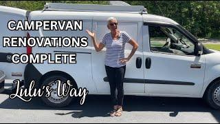 CAMPERVAN RENOVATIONS COMPLETE:  LULU'S WAY