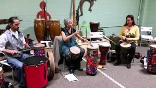 5 Rhythms in a drum circle