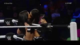 WWE brie bella kisses AJ lee Survivor Series 2014