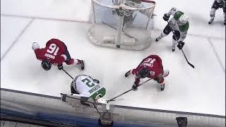 Multiple Scrums Occur at the same time between The Florida Panthers and Dallas Stars