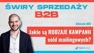 002 - Jakie są RODZAJE KAMPANII cold mailingowych? | Świry Sprzedaży B2B Podcast