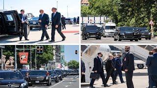Biden Secret Service & Motorcade vs Putin Secret Service & Motorcade ( Biden-Putin Summit)