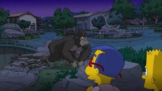 Bart Realeases a Gorilla! #supersimpsons