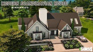 Modern Scandinavian House in Windenburg | NoCC | Stop Motion Build | The Sims 4