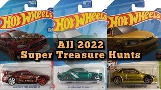 All 2022 Hot Wheels Super Treasure Hunts