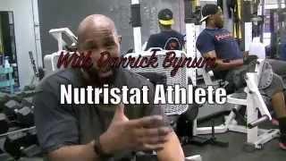 Darrick Bynum Nutristat Athlete training back