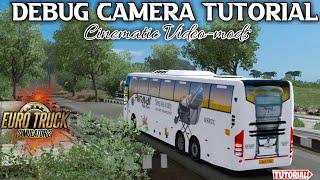 Fly/debug camera mod Tutorial | How to use cinematic,video,Animated video Mods | Ets2 and Ats