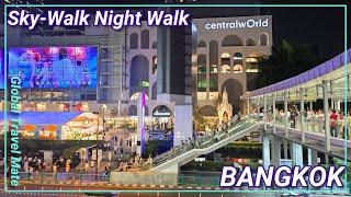 BANGKOK Sky-Walk at Night NEW Moxy Hotel and Pier 111  Thailand