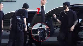 jungkook returns to military camp after cuty, fans are shocked by the figure in the car, who?