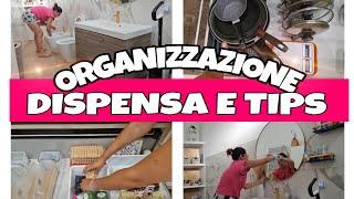 ORGANIZZAZIONE DISPENSA E TIPS PER ORGANIZZARE AL MEGLIO/ BAGNO PULITO / DAILYVLOG