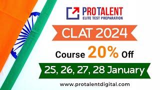 Republic Day Offer for CLAT 2024 Courses by ProTalent Digital