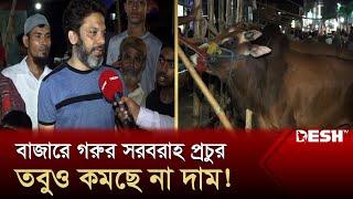 রাজধানীর হাজারীবাগ গরুর হাটের রাতের পরিস্থিতি | Cattle Market | Dhaka | News | Desh TV