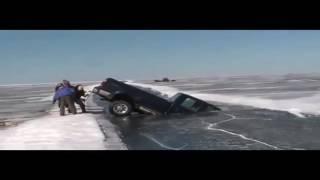 Vehicles Falling Through Ice Compilation