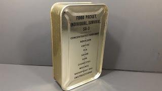 1952 Food Packet Survival Arctic 3 Korean Era Military Ration Emergency MRE Review Tasting Test