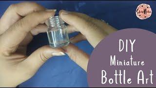 Empty Acrylic Bottle Craft | How To Reuse Paint Bottle | Miniature Bottle Craft Idea | DIY Candle