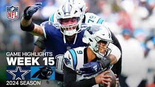 Dallas Cowboys vs. Carolina Panthers | 2024 Week 15 Game Highlights