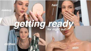 my night out get ready routine | skin, makeup, hair & outfits