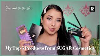 My Top 5 Products from SUGAR Cosmetics #trysugar