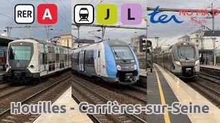 Trains at Houilles - Carrières sur Seine