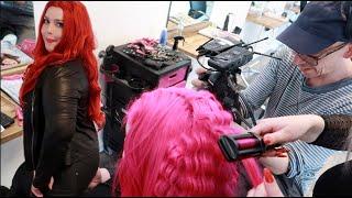 Backstage Photoshoot with Dorthe Delux x Webster Wigs | SANDRA ANGELINA