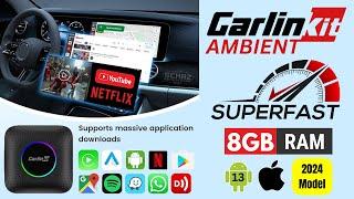 FAST Carlinkit Ambient Smart CarPlay AI Box Adapter NEW Model: Unboxing Review