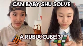 Can Baby Shu solve a Rubix Cube!?