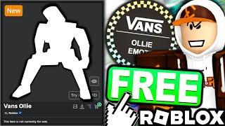 FREE AVATAR EMOTE! HOW TO GET Vans Ollie! (ROBLOX Vans World [2.0] EVENT)