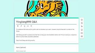 Yinglong999 500 Subscribers Q&A Announcement