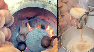 Ancient method of making Chai Tea - Street Food Pakistan